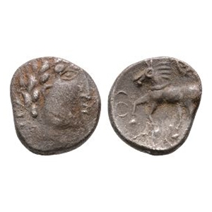 Celtic Iron Age Coins - Catuvellauni - Tasciovanus - Berkshire Wreath AR Unit