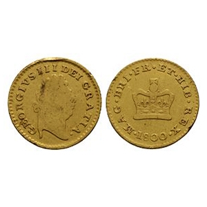 English Milled Coins - George III - 1800 - Gold Third Guinea
