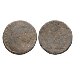 English Milled Coins - William and Mary - 1691(?) - Tin Farthing