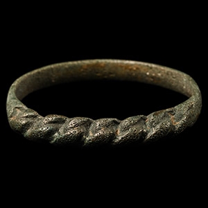 Viking Age Bronze Faux Plaited Ring