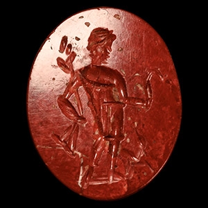 Roman Jasper Gemstone with Mercury