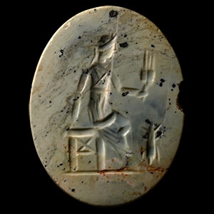 Roman Gemstone with Goddess Demeter