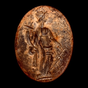 Roman Carnelian Gemstone with Fortuna