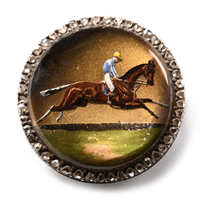 Racing Horse Owners Jewel with Diamonds