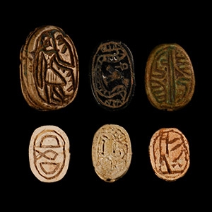 Egyptian Stone Scarab Collection