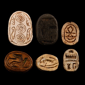 Egyptian Stone Scarab Collection