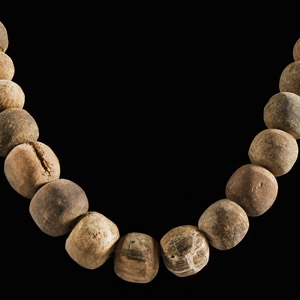 Natural History - Woolly Mammoth Bone Bead Necklace String