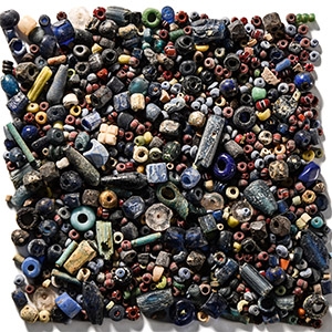 Roman and Other Glass and Stone Bead Group