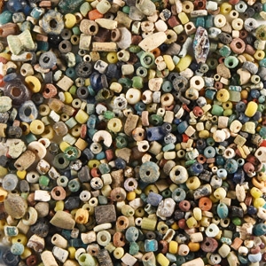 Roman and Other Glass and Stone Bead Group