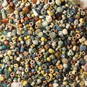Roman and Other Glass and Stone Bead Group