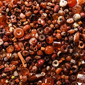 Western Asiatic Carnelian and Other Bead Collection