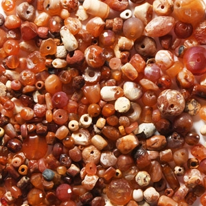 Western Asiatic Carnelian and Other Bead Collection