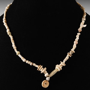 Western Asiatic Stone and Other Bead Necklace