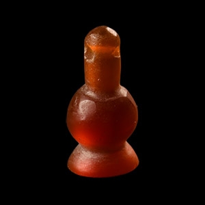 Egyptian Carnelian Poppy Head Amulet