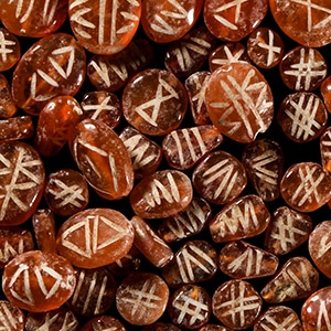 Indus Valley Etched Orange Carnelian Necklace Bead Group