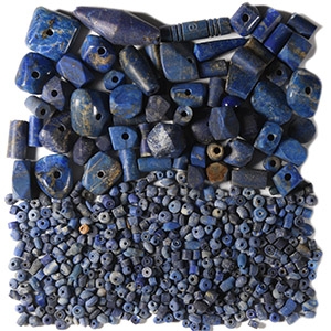 Western Asiatic Lapis Lazuli Necklace Bead Collection