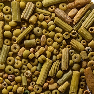 Roman Yellow Glass Necklace Bead Group