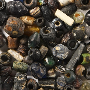 Roman Mixed Glass Necklace Bead Group