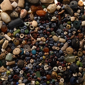 Western Asiatic Mixed Stone and Glass Necklace Bead Collection