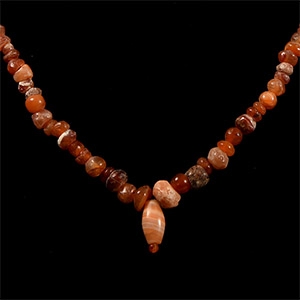 Western Asiatic Carnelian Bead Necklace String