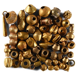 Roman and Other Gold Necklace Bead Collection
