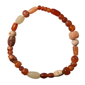 Western Asiatic Carnelian Bead Bracelet String