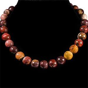 Facetted Stone Bead Necklace String
