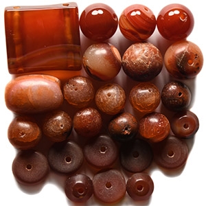 Carnelian Necklace Bead Group