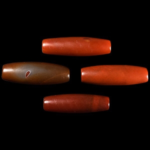 Tibetan Style Giant Carnelian Necklace Bead Group
