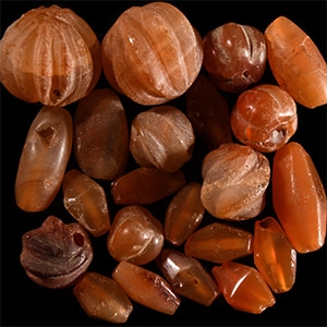 Western Asiatic Orange Carnelian Bead Group