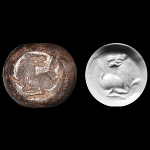 Sassanian Zoomorphic Stone Stamp Seal