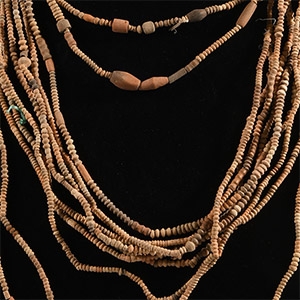 African Terracotta Bead String Group