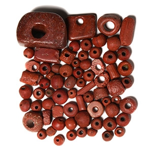 Roman Red Glass and Jasper Bead Collection