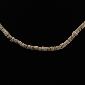 Western Asiatic White Stone Bead Necklace