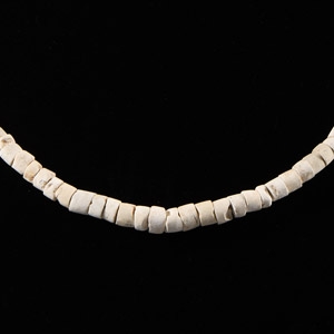 Western Asiatic White Stone Bead Necklace
