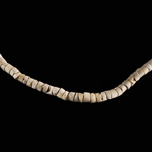 Western Asiatic White Stone Bead Necklace