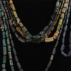 Multi-Coloured Glass Bead Necklace Collection