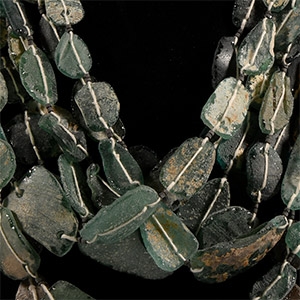 Turquoise Glass Bead Necklace Collection