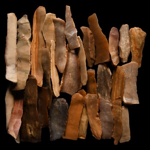 Stone Age Flint Knife Group