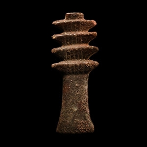 Egyptian Faience Djed Pillar Amulet