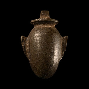 Large Egyptian Hardstone Heart Amulet