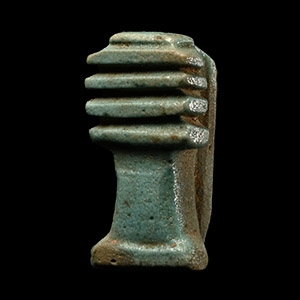 Egyptian Faience Djed Pillar Amulet