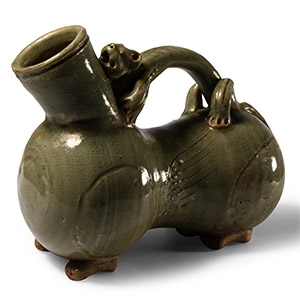 Chinese Yue Ware Style Zoomorphic Vessel