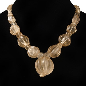Western Asiatic Rock Crystal Bead Necklace