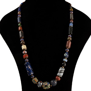 Indian Glass Trade Bead Necklace