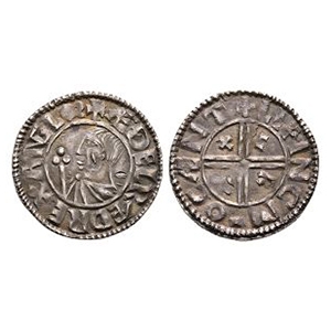 Anglo-Saxon Coins - Aethelred II - Canterbury / Lifinc - CRUX AR Penny