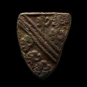 Medieval Knights Bronze De Bohun Family Heraldic Horse Harness Mount