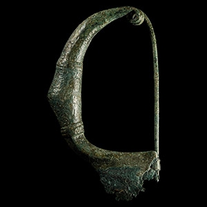 Greek Bronze Bow Fibula