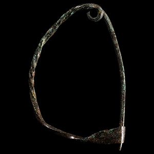 Etruscan Bronze Bow Brooch