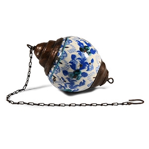 Large Ottoman Glazed Globular Pendant